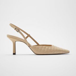 quilted heels zara